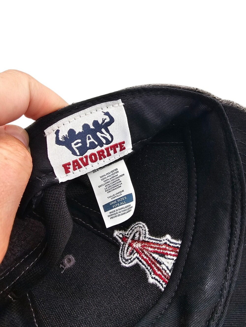 Los Angeles Angels baseball Hat Cap Gray Red MLB - Picture 5 of 5